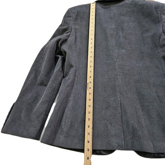 Ed Walters Blazer 42R Gray Corduroy Cotton Sport Coat 2B 1 Vent Academia Preppy - Picture 7 of 16